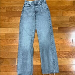 Zara Gray Straight Leg Women's Jeans